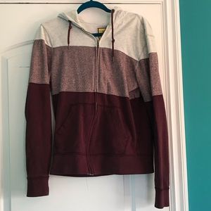 Men’s three colored zip up sweatshirt